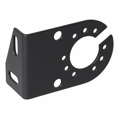 Portaenchufes metalico en angulo de 8 x 5 cm