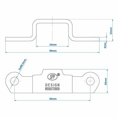 Contraparte para cerradura de tension SPP Z-09A