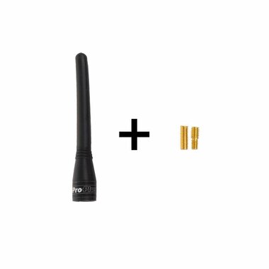 Antena de coche de 10 cm con adaptadores M5 y M6.