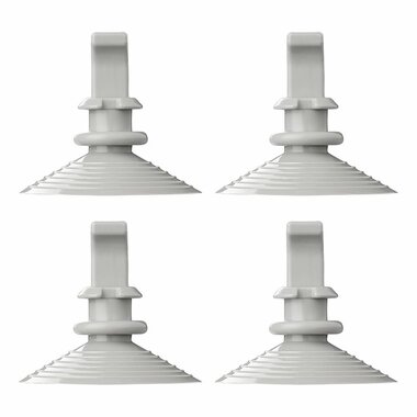 Kit de montaje con ventosa para aislamiento de ventanas (juego de 4)