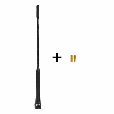 Antena de coche de 23 cm con adaptadores M5 y M6.
