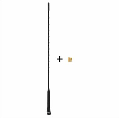Antena de coche de 40 cm con adaptadores M5 y M6.