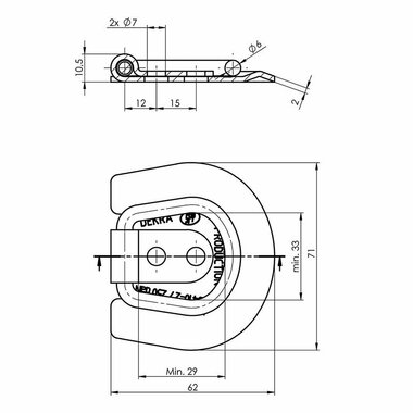 Ojal de amarre SPP UP-03B