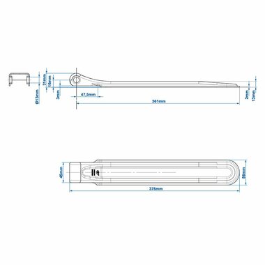 Bisagra de solapa SPP ZW-01.370A