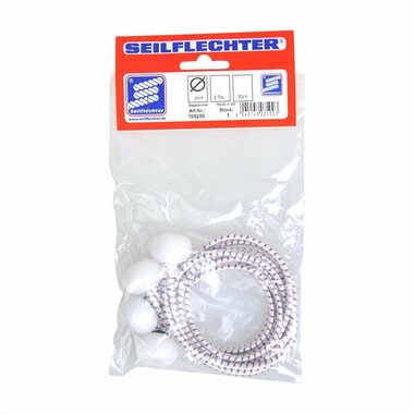 Aglutinante de vela con bolas de plastico  2 piezas en bolsa  50 cm  color blanco