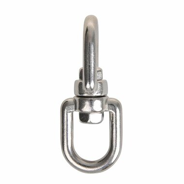 Cerradura giratoria de 8 mm  acero inoxidable A4 AISI 316  ojo ojo  2.500 daN