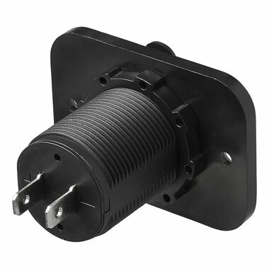 Caja de empotrar USB doble tipo A 3100mA 12V 24V