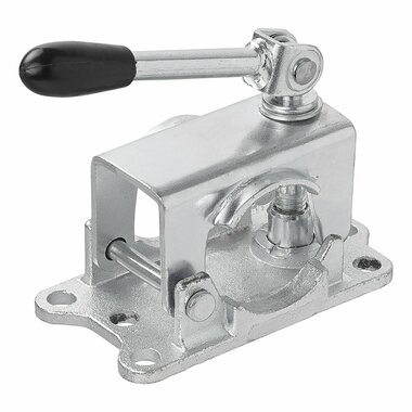 Abrazadera de 48 mm de hierro fundido con palanca de inclinacion para rueda de morro