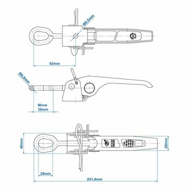 Cerradura de tension SPP ZB-03