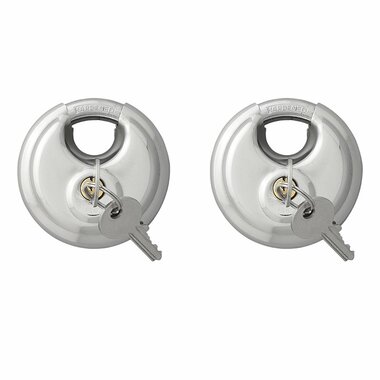 Candado de disco de 70 mm  2 piezas con llave igual