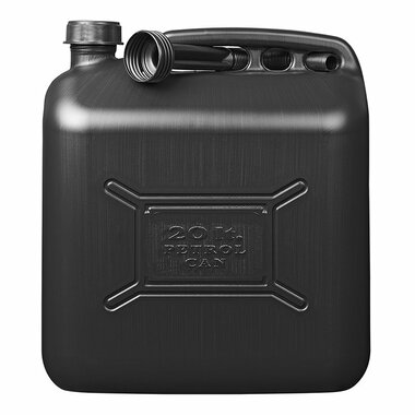 Bidon de 20L de plastico negro homologado por la ONU