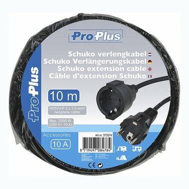 Cable alargador Schuko 10M 3x1 0 mm²