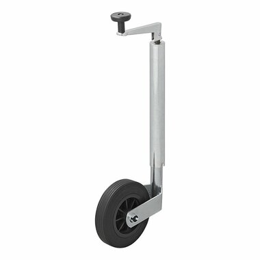 Rueda de morro de 35 mm con llanta de plastico y neumatico de caucho de 160 x 40 mm