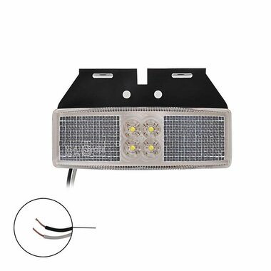 Lampara de galibo 12 24V blanca 110x40mm LED con soporte