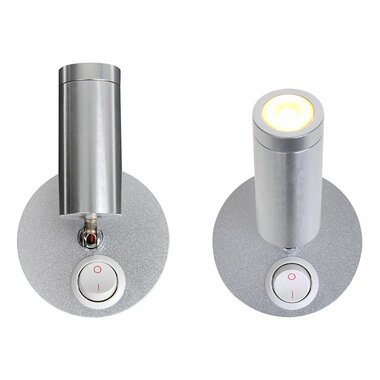 Foco de superficie 1 led orientable 12V 120lm diametro 65x65-130mm