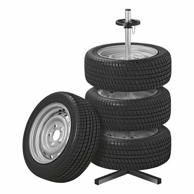 Soporte de llanta de aluminio para 4 neumaticos