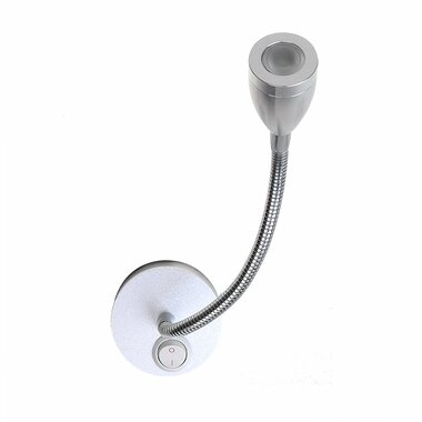Foco de superficie 1 LED con cuello de cisne flexible 12 V 120 lm diametro 65 x 110-260 mm