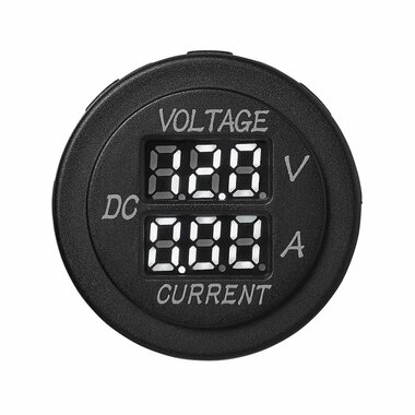 Voltimetro-amperimetro digital 6-30 V 0-10 A
