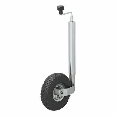 Rueda de nariz de 48mm  llanta de metal y neumatico de 260x85mm