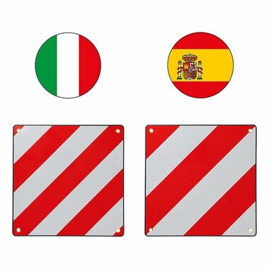 Pizarra de aluminio para rotulacion 50x50 cm para Italia Espana 2 en 1