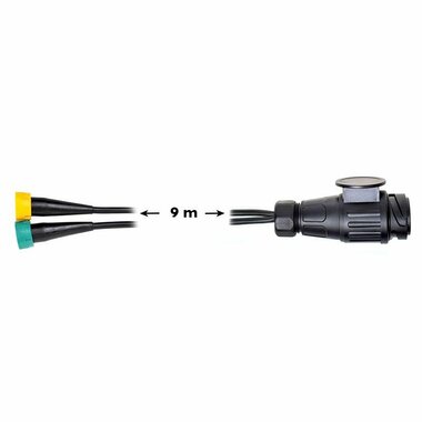Juego de cables de 9 m con enchufe de 13 pines y 2 conectores de 5 pines