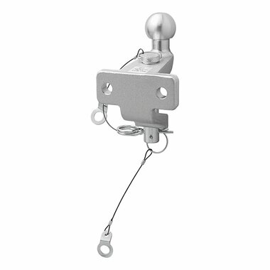 Bola de remolque plateada combinada doble version D20.2 S350 homologada tipo E