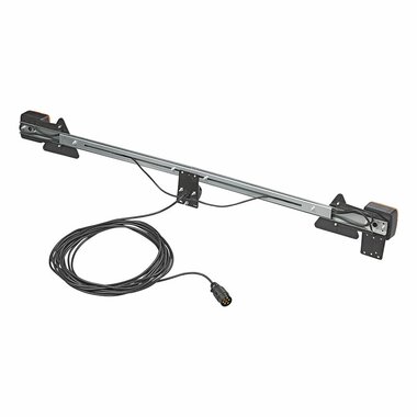 Barra de iluminacion metalica extensible 140-200cm + cable 12M