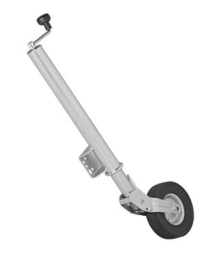 Rueda de morro 570 60 mm llanta metalica con neumatico de caucho 220 x 65 mm plegable 300 kg