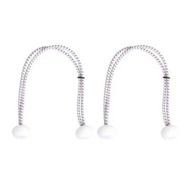 Aglutinante de vela con bolas de plastico  2 piezas en bolsa  30 cm  color blanco