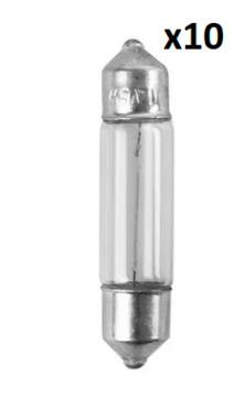 Lampara de coche 12V 3W SV8.5 11x43 x10 pieza