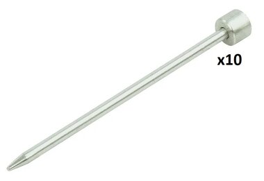 Piqueta de roca de 15 cm de aluminio x10 piezas