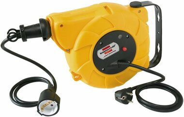 Enrollacables de carrete automatico IP20 9+2m H05VV-F 3G1,5