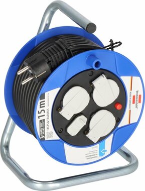 Enrollacables Garant compacto con funcion de carga USB 15m H05VV-F 3G1,5