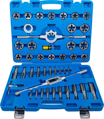 Juego de machos y terrajas  45 piezas