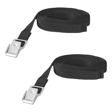 Correas de amarre con hebilla de metal de 18 mm a 200 cm (juego de 2)