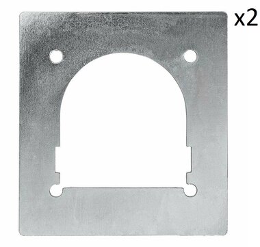 Placa de apoyo para argolla de sujecion individual x2 piezas