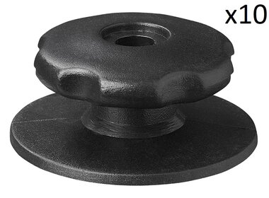 Portacordones L redondo de plastico x10 Stuks