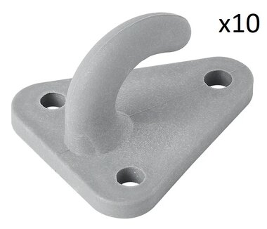 Gancho de cuerda de plastico 45x39mm x10 piezas