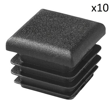 Tapa cuadrada de 25x25mm x10 unidades