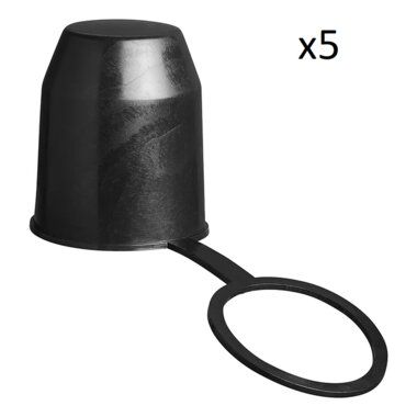Tapa de barra de remolque de plastico con anillo x5 pieces