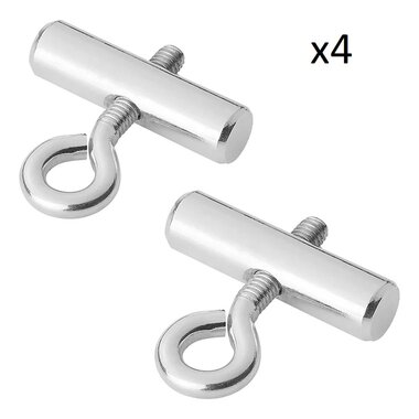 Riel de toldo de tapon, conjunto de 4 piezas