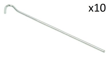 Estaca de tienda de metal de 22 cm con ojo abierto x10 stuks