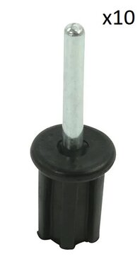 Tapa superior de 22 mm con pasador x10 stuks