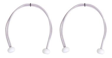 Aglutinante de vela con bolas de plastico  2 piezas en bolsa  50 cm  color blanco