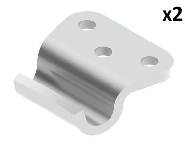 Contraparte para cerradura de tension x2 stuks
