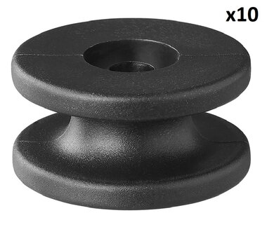 Garfio para cuerda redondo de diametro 30 x 15 mm x10 piezas
