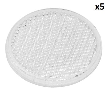 Reflector blanco autoadhesivo de 60 mm x5 piezas
