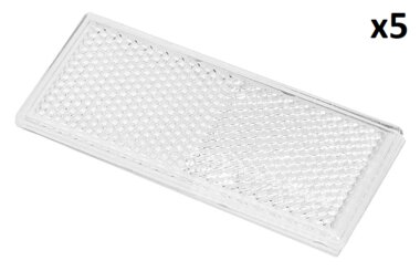 Reflector blanco 82x36mm autoadhesivo x5 piezas
