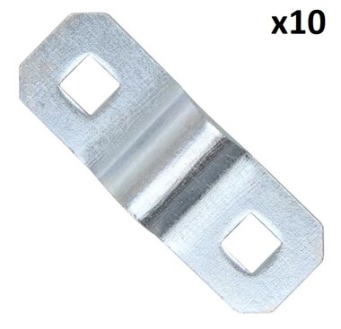 Soporte de montaje para anilla en D de 6 mm x10 unidades