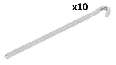 Clavija de roca cuadrada de metal de 22 cm x10 piezas